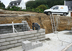Réalisation des fondations à Storckensohn